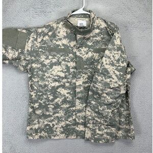 Military Surplus Jacket Mens Large Green Camo Insect Repellant Combat Uniform